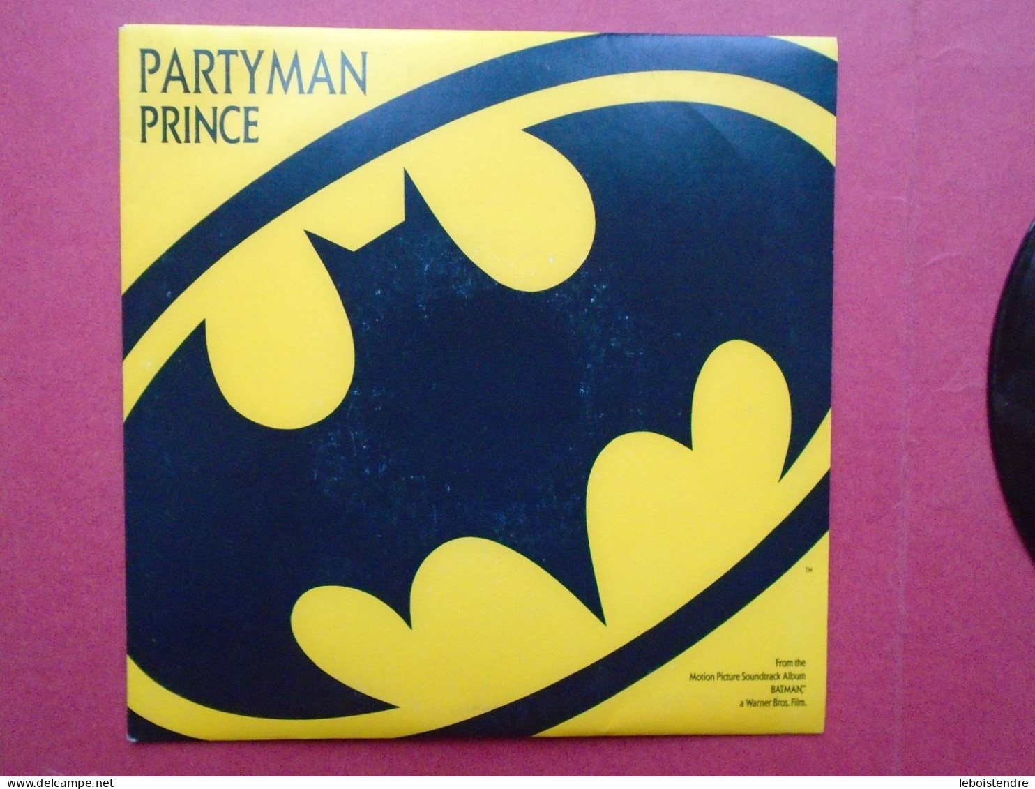 VINYLE 45T SP PRINCE PARTYMAN  922 814-7 SACEM FROM WARNER BROS SOUNDTRACK ALBUM BATMAN FEEL U UP FRANCE