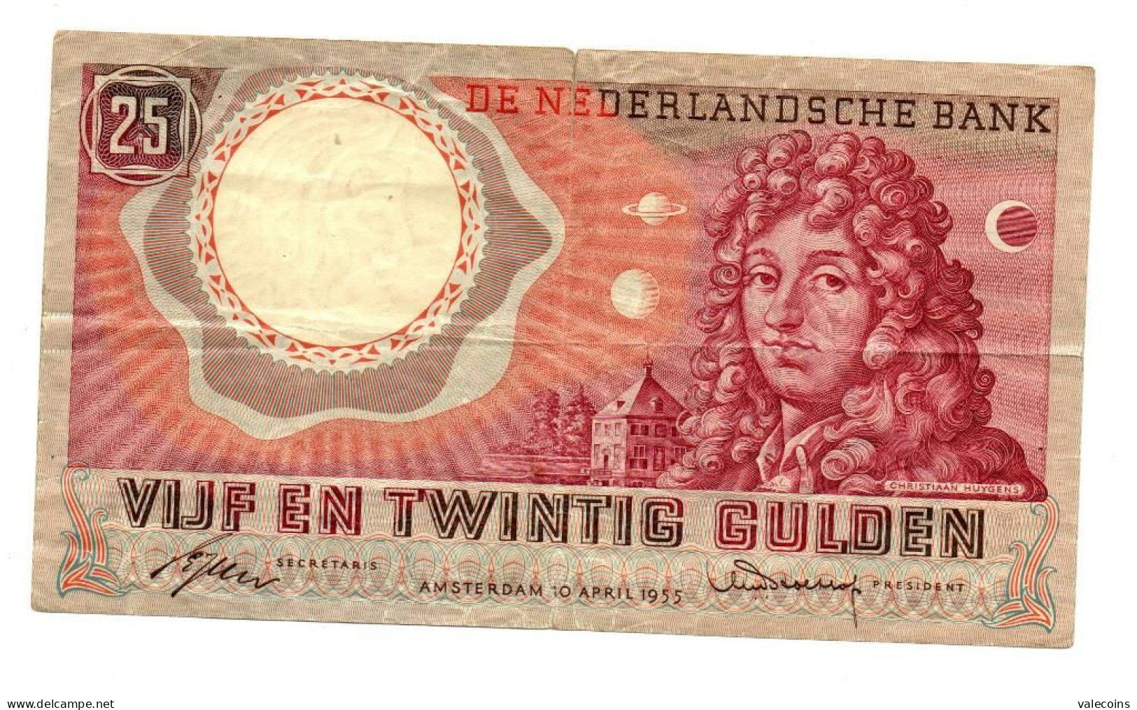 PAESI BASSI NETHERLANDS - 25 Gulden - 1955 - P 87 - Three Letters AEC - 25 Florín Holandés (gulden)