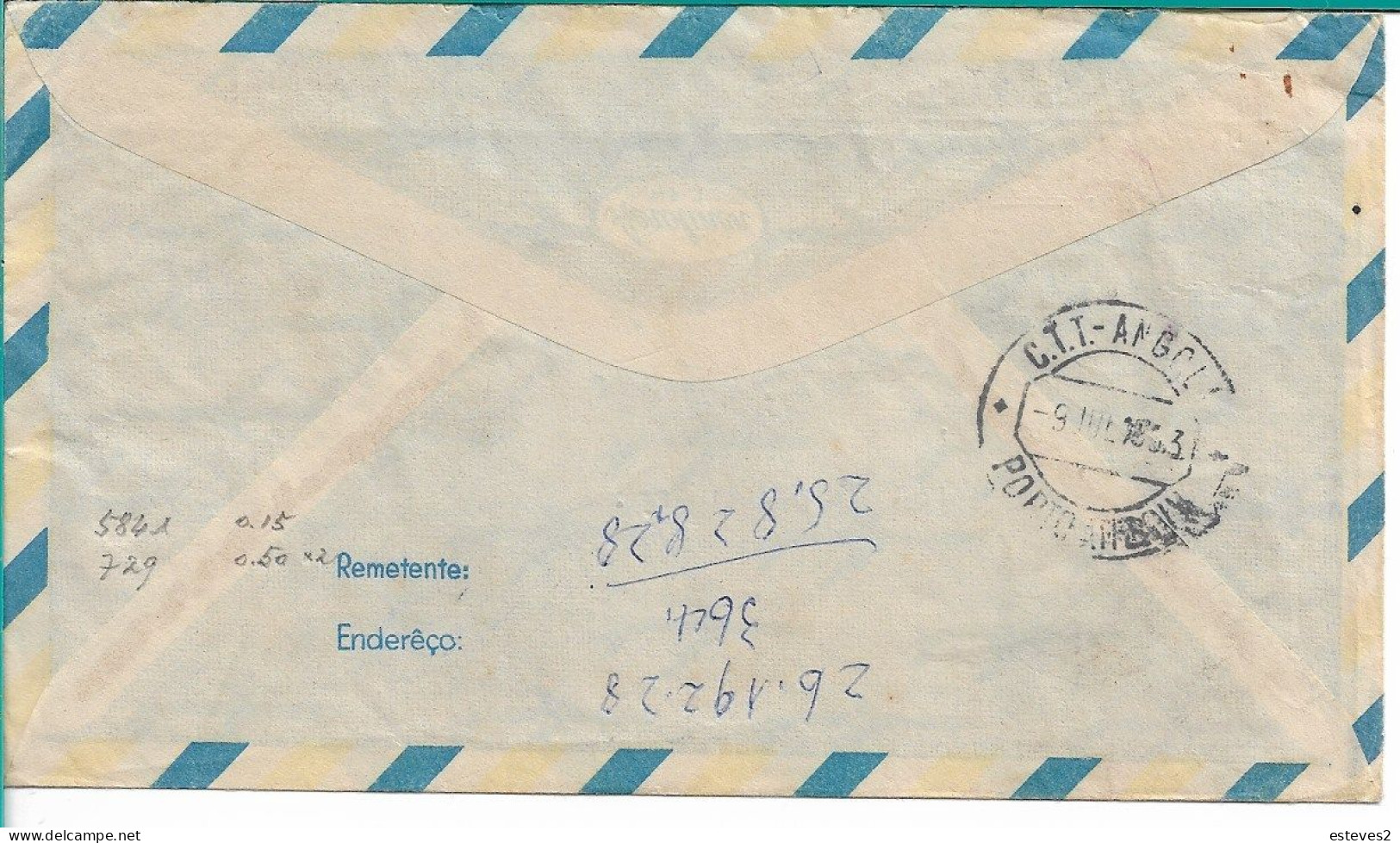 From Brazil To Angola , 1963 International Aeronautics And Space Exposition , Rockets , Porto Aboim Postmark - South America