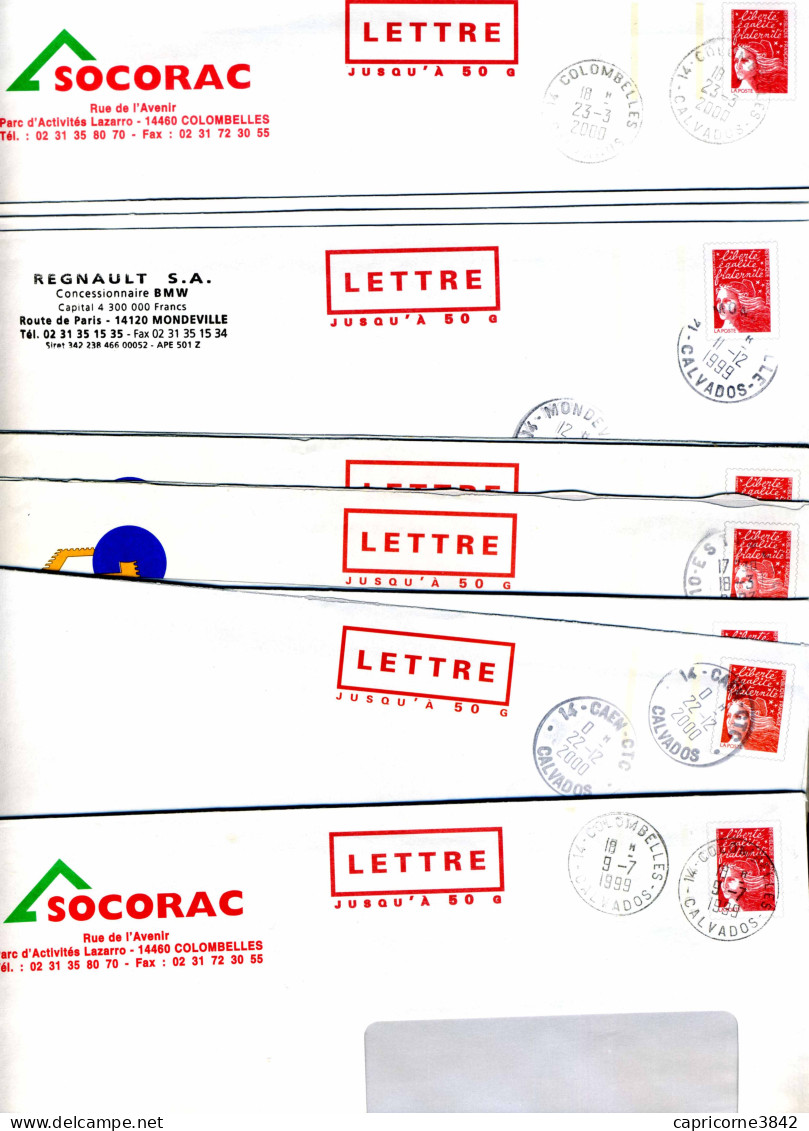 Lot Entiers Postaux 21 Enveloppes  PRETS A POSTER - Lettres Prioritaires Jusqu'à 50gr - Format 23x16,5 - Timbre Luquet - Prêts-à-poster:  Autres (1995-...)