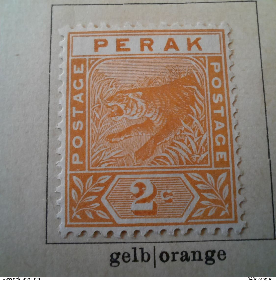 Malaysia Perak - 1 Marke Von 1895 Gem. Image - Perak