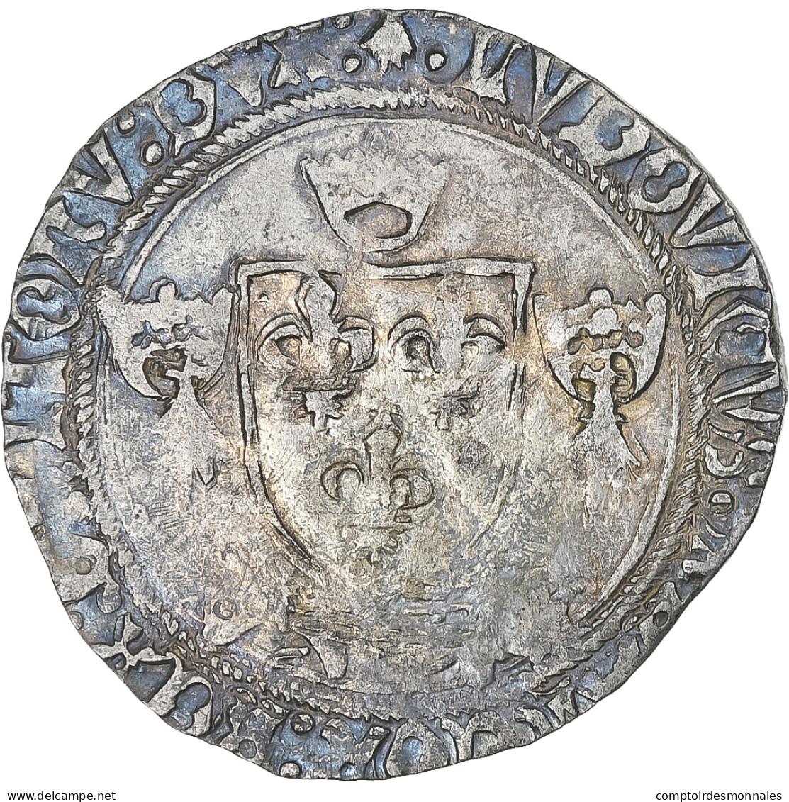 France, Louis XII, Douzain Au Porc-épic De Bretagne, 1498-1514, Rennes, 2nd - 1498-1515 Luigi XII Il Padre Del Popolo