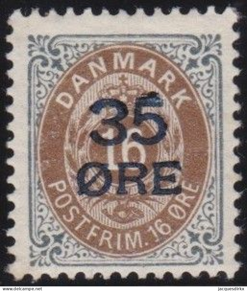 Denmark      .   Y&T     .     62    .    *      .     Mint-hinged - Ongebruikt