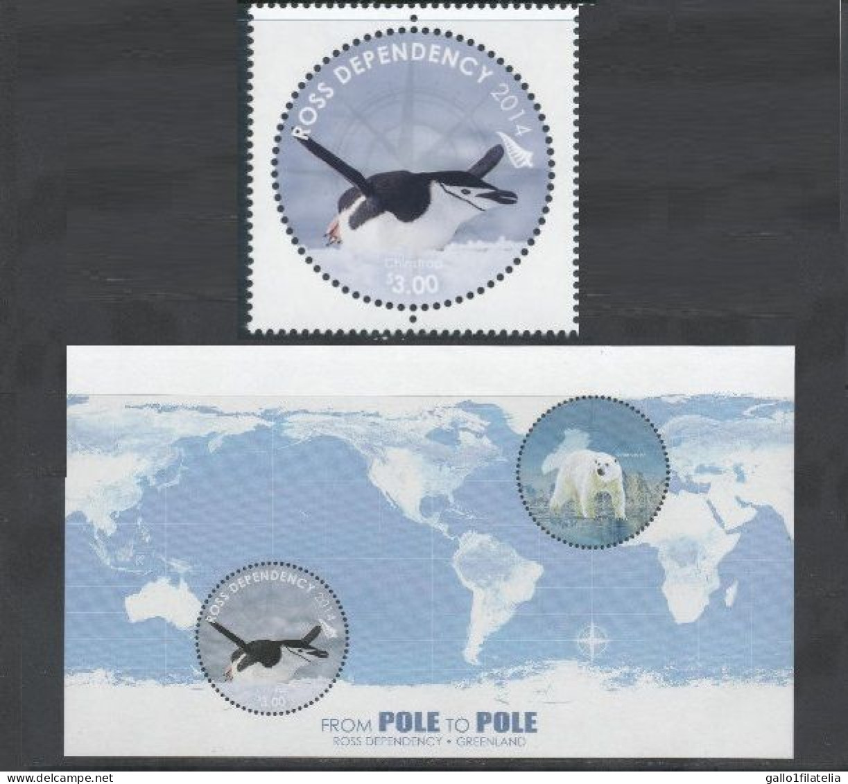 2014 - ROSS DEPENDENCY - DA POLO A POLO / FROM POLE TO POLE - EMISSIONE CONGIUNTA CON GROENLANDIA. MNH - Emissions Communes