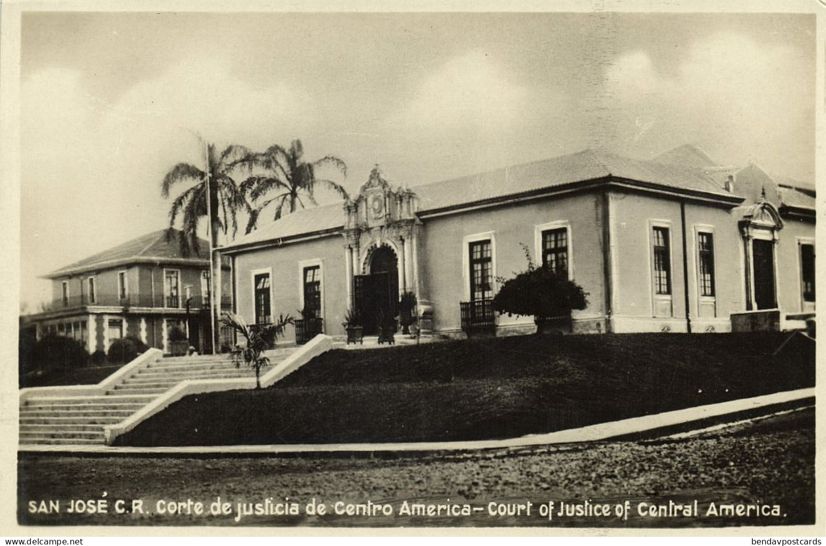 Costa Rica, C.A., SAN JOSÉ, Court Of Justice Central America 1920s RPPC Postcard - Costa Rica
