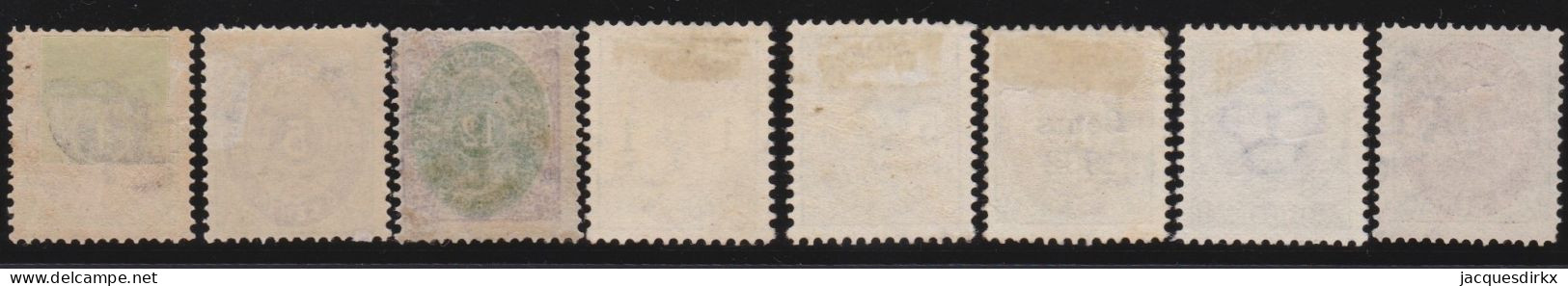 Denmark - West-Indies      .   Michel       .    8 Stamps   (2 Scans)   .     O ( 3 Stamps: *)     .     Cancelled - Deens West-Indië