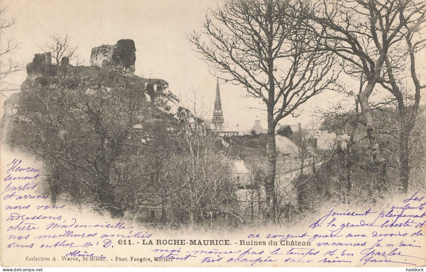 LA ROCHE MAURICE : RUINES DU CHATEAU - La Roche-Maurice