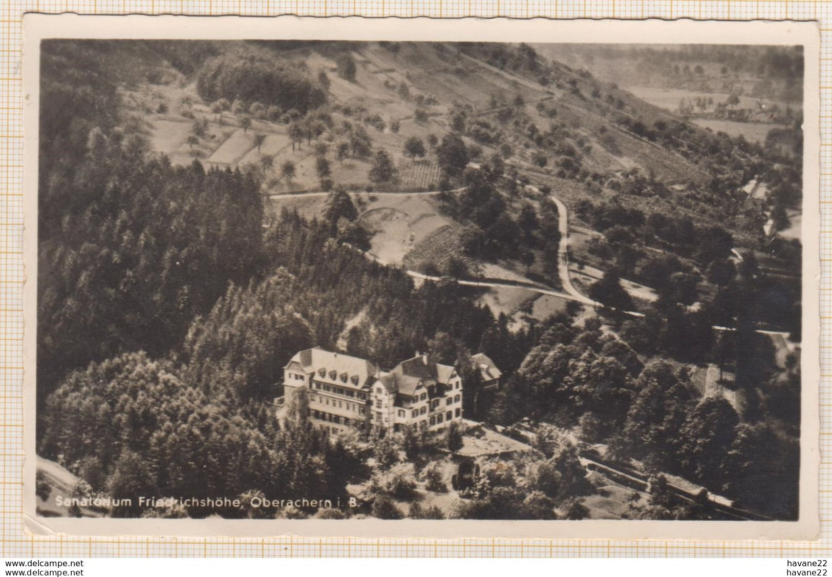 8AK873 Sanatorium Friedrichshöhe Oberachern 2 Scans - Achern