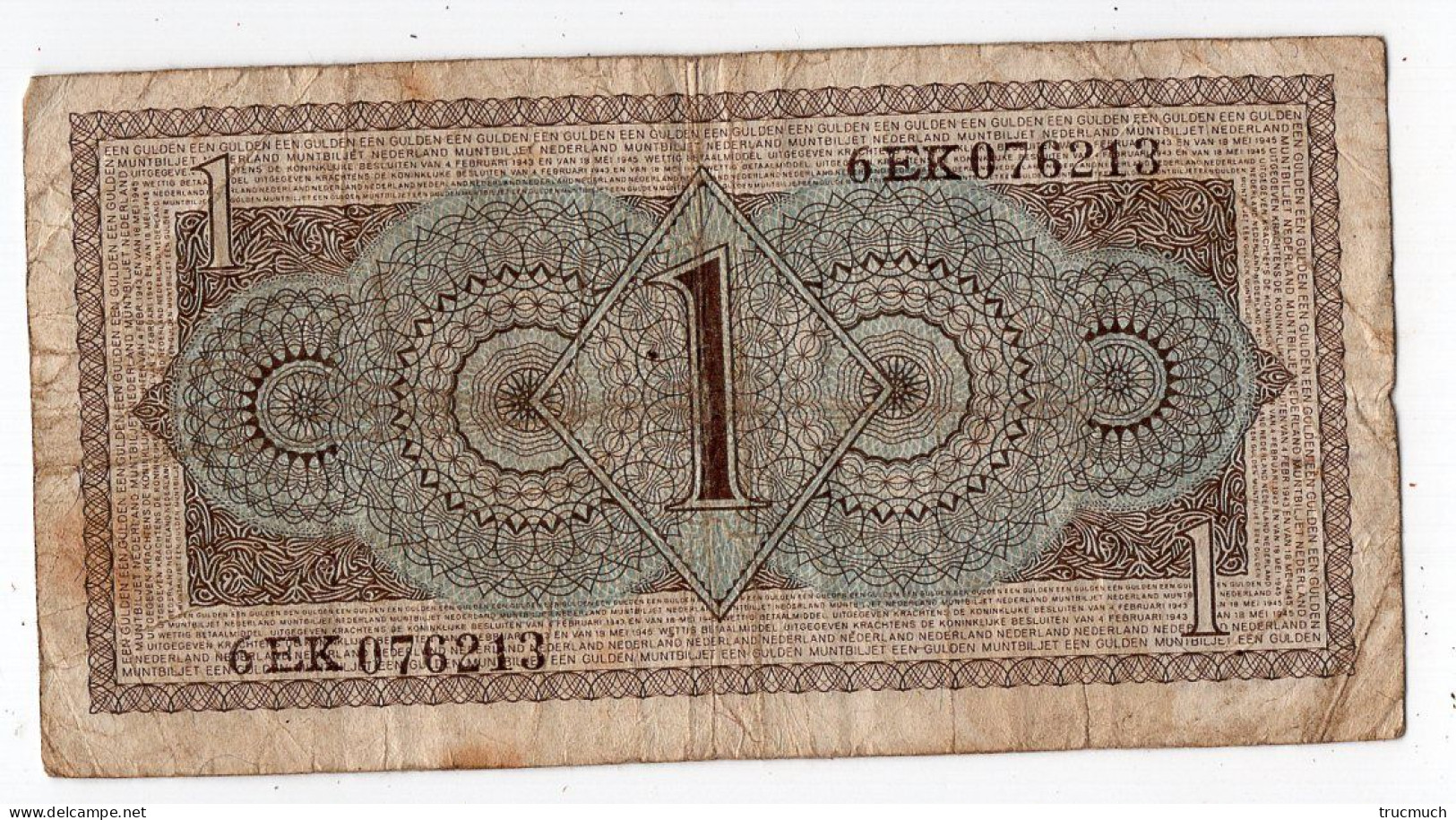 82 - NEDERLAND - 1 Gulden - 1  Florín Holandés (gulden)
