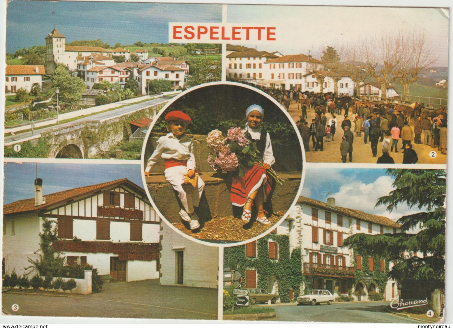 Pyrenées Atlantique : ESPELETTE  : Vues 1969 - Espelette