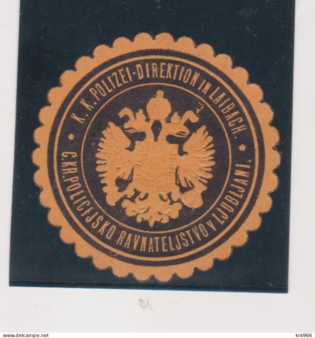 SLOVENIA  AUSTRIA LJUBLJANA LAIBACH Police Department Stamp POLICIJSKO RAVNATELJSTVO - Slowenien