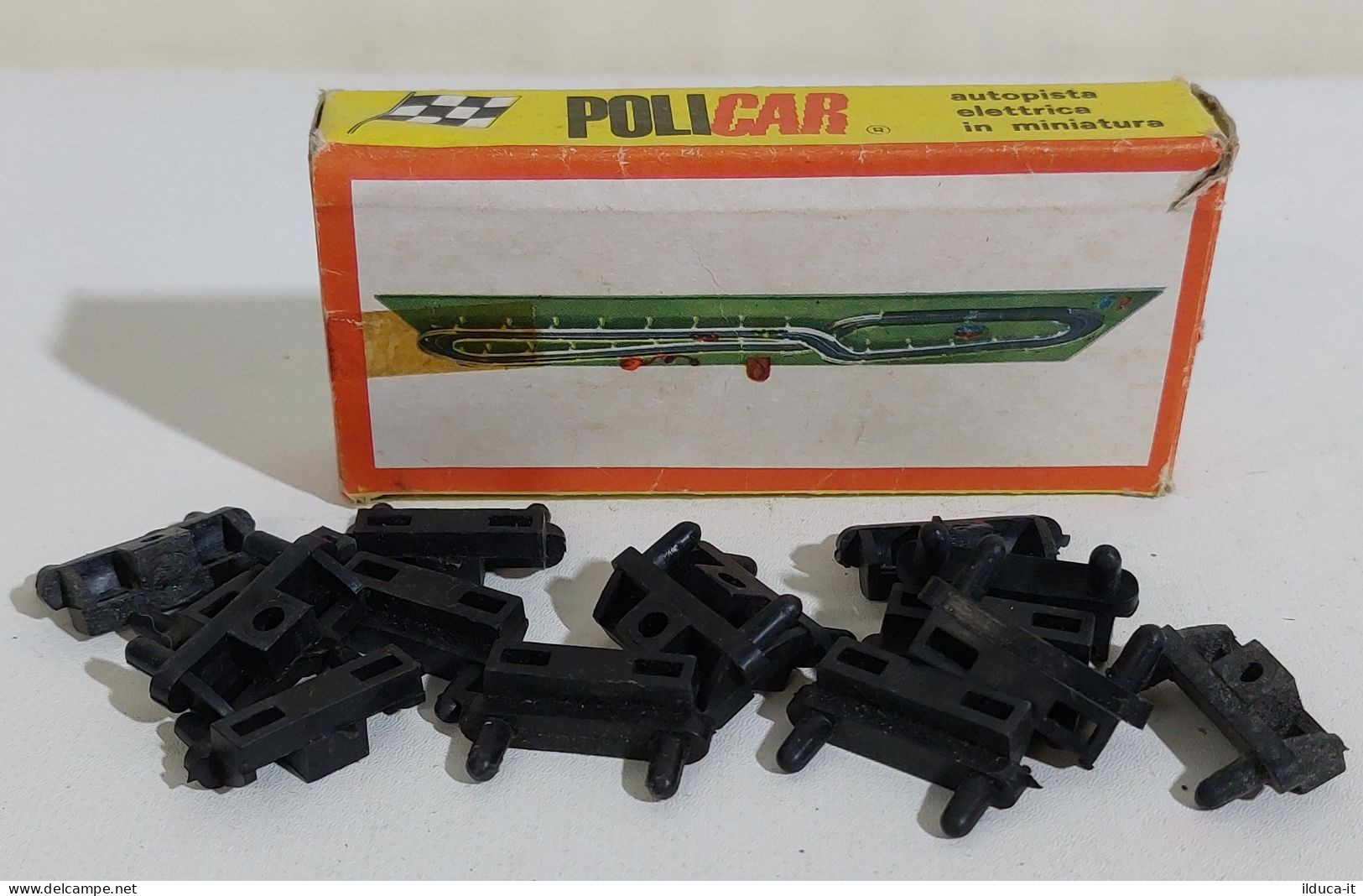 58642 Cs14 SLOT CAR Policar P.23 - 15 Traversini Di Giunzione Con Porta Paratie - Circuitos Automóviles