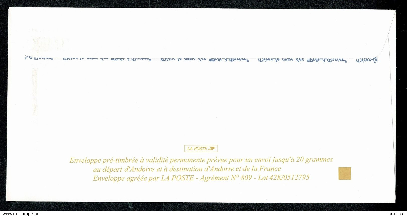 ANDORRA ANDORRE PAP Prêt à Poster ARMOIRIES Andorre & France 20 G Créations Coiffure ELLE & LUI NEUF ** - Entiers Postaux & Prêts-à-poster