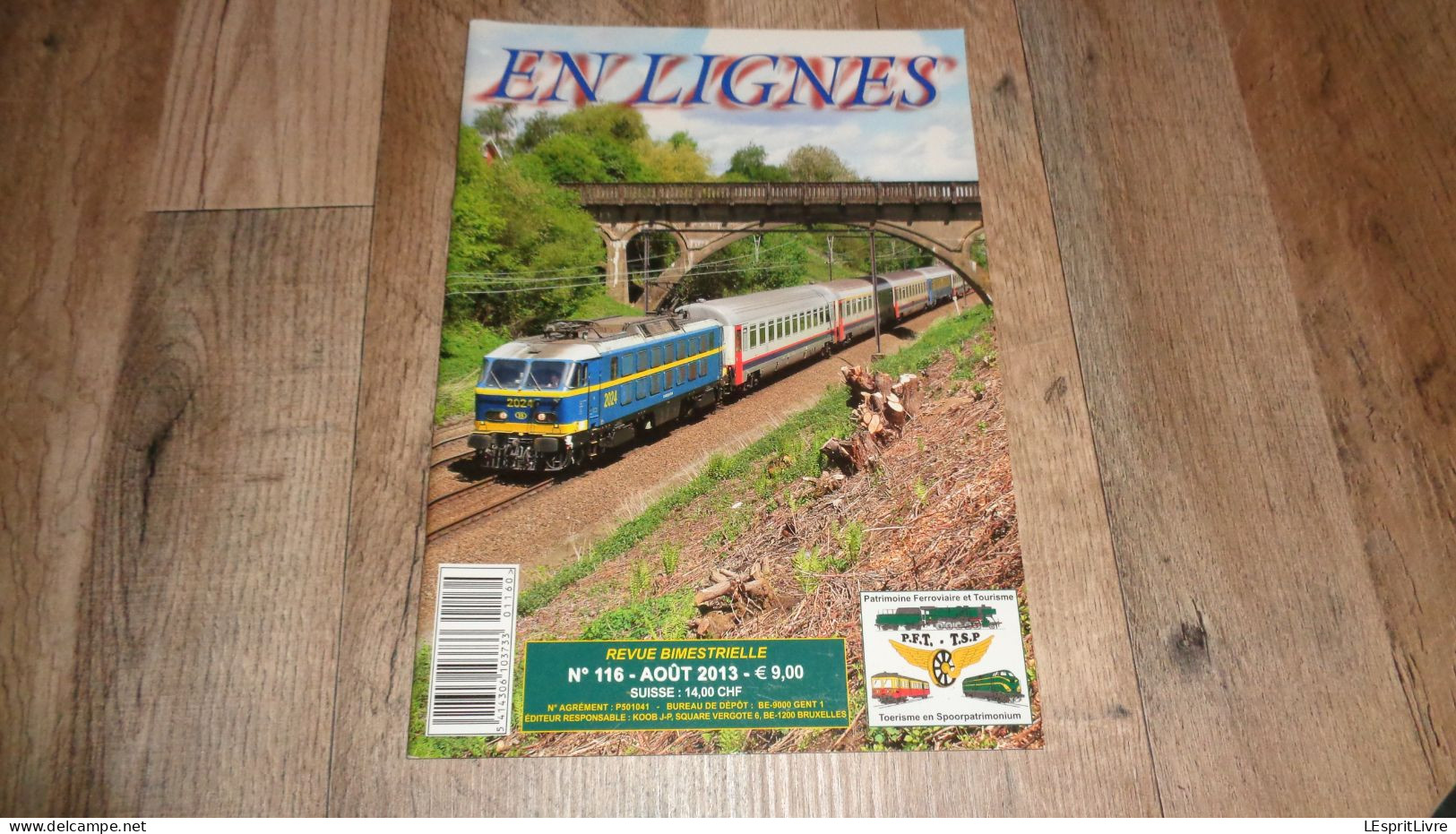 EN LIGNES Revue Ferroviaire N° 116 SNCB NMBS Chemins De Fer Locomotives Electriques Série 23 4ème P Wagons Cellulaires - Spoorwegen En Trams