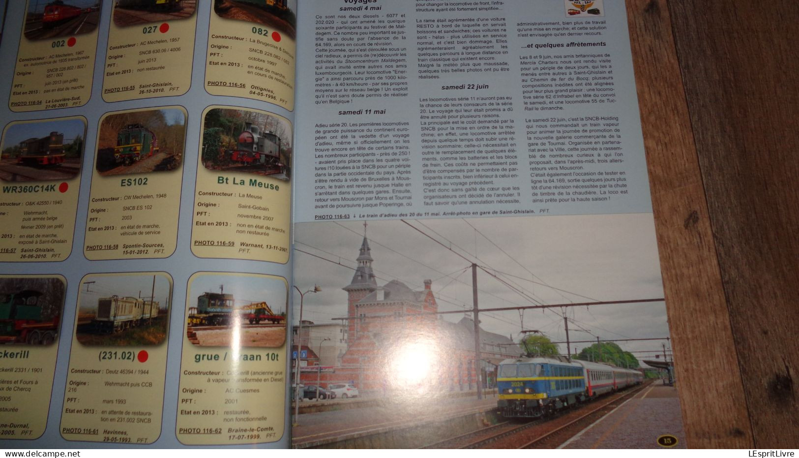 EN LIGNES Revue Ferroviaire N° 116 SNCB NMBS Chemins De Fer Locomotives Electriques Série 23 4ème P Wagons Cellulaires - Bahnwesen & Tramways