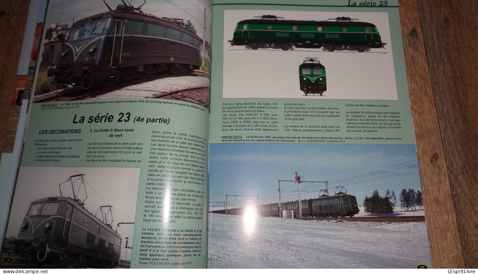 EN LIGNES Revue Ferroviaire N° 116 SNCB NMBS Chemins De Fer Locomotives Electriques Série 23 4ème P Wagons Cellulaires - Ferrocarril & Tranvías