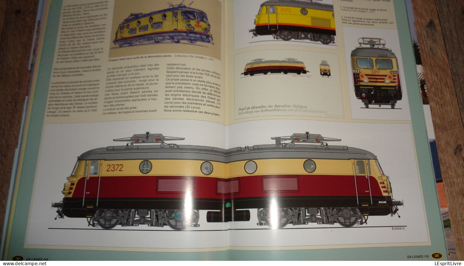 EN LIGNES Revue Ferroviaire N° 116 SNCB NMBS Chemins de Fer Locomotives Electriques Série 23 4ème P Wagons Cellulaires