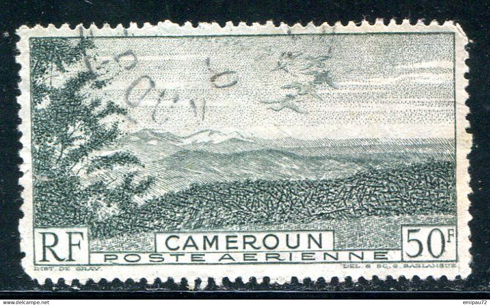 CAMEROUN- P.A Y&T N°38- Oblitéré - Poste Aérienne