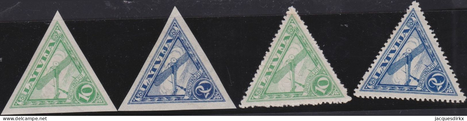 Latvija     .    Michel     .    75/76  A+B        .     *     .     Mint-hinged - Lettland