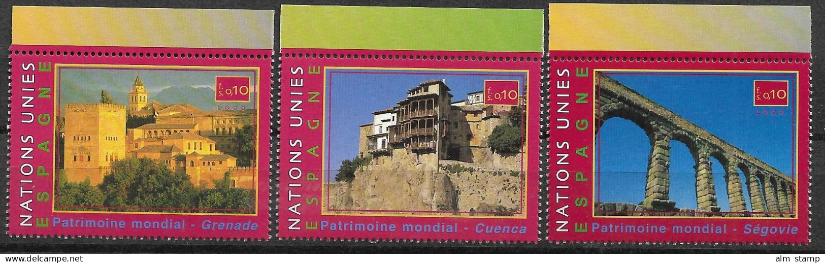 2000 UNO  Genf   Mi. 401-6 **MNH Welterbe Spanien - Nuevos