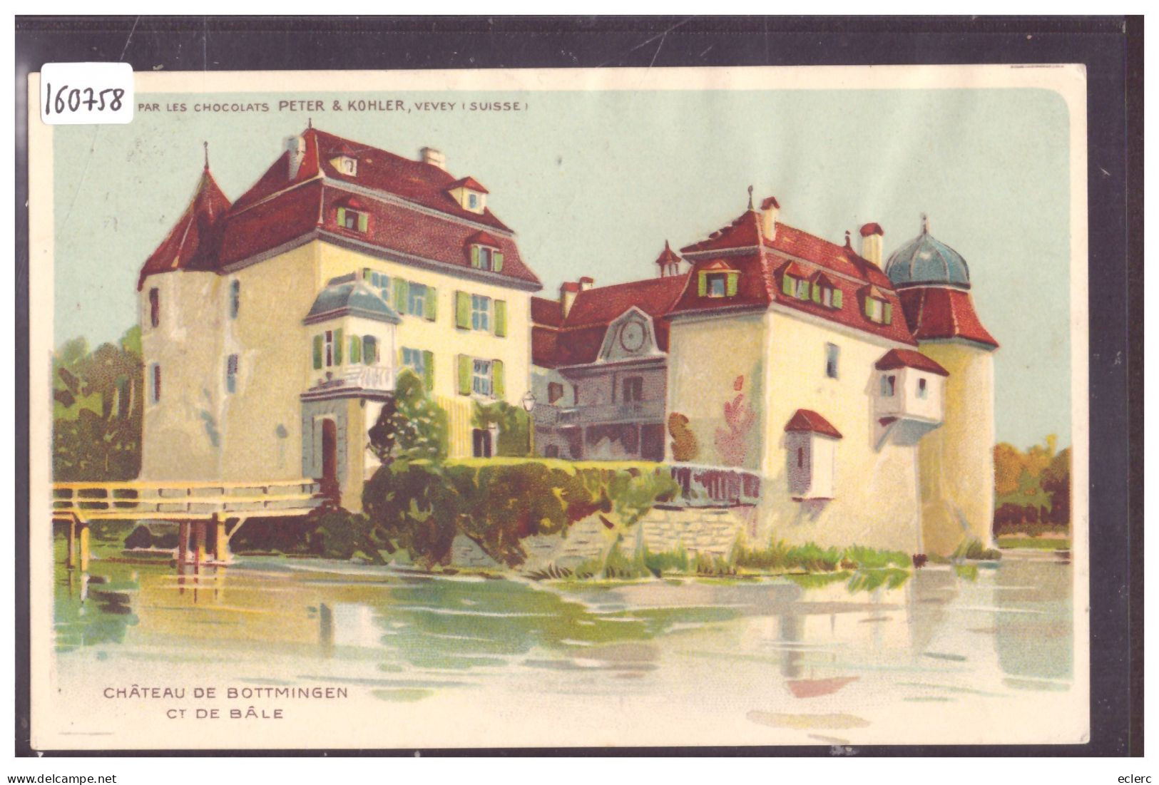 BOTTMINGEN SCHLOSS - EDITEE PAR LES CHOCOLATS PETER & KOHLER - TB - Bottmingen