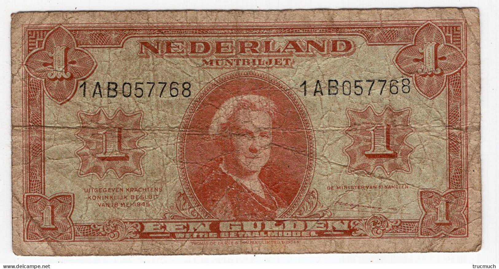 85 - NEDERLAND - 1 Gulden - 1 Gulde