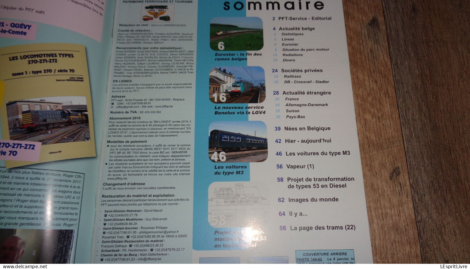 EN LIGNES Revue Ferroviaire N° 144 SNCB NMBS Chemins De Fer Locomotive Voitures Type M3 Diesel Type 53 - Spoorwegen En Trams