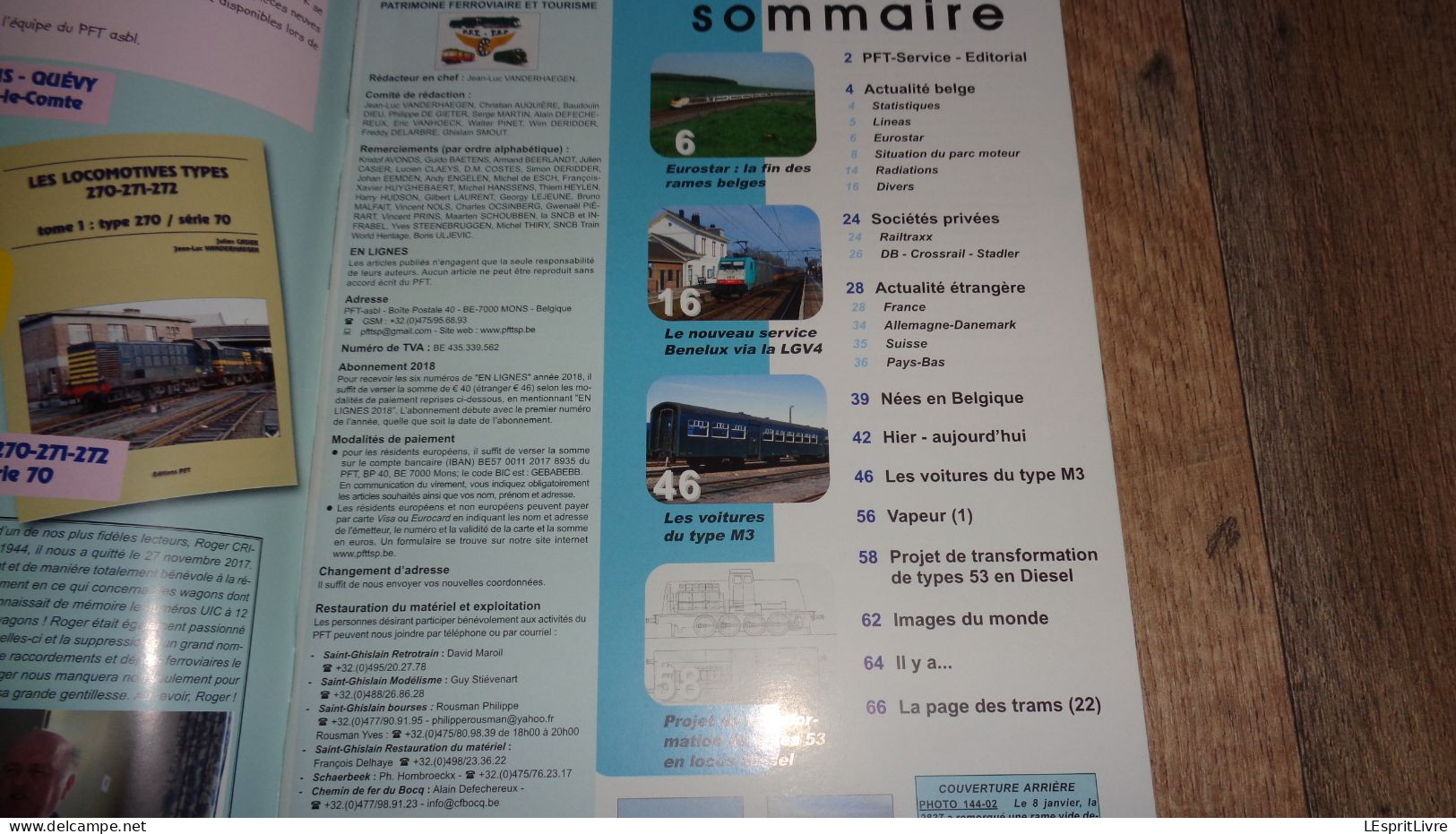 EN LIGNES Revue Ferroviaire N° 144 SNCB NMBS Chemins De Fer Locomotive Voitures Type M3 Diesel Type 53 - Bahnwesen & Tramways