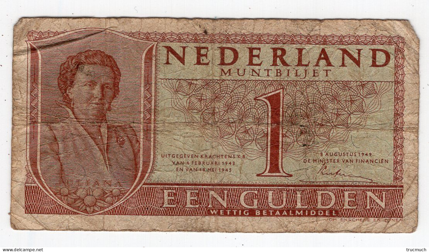 87 - NEDERLAND - 1 Gulden - 1 Gulde