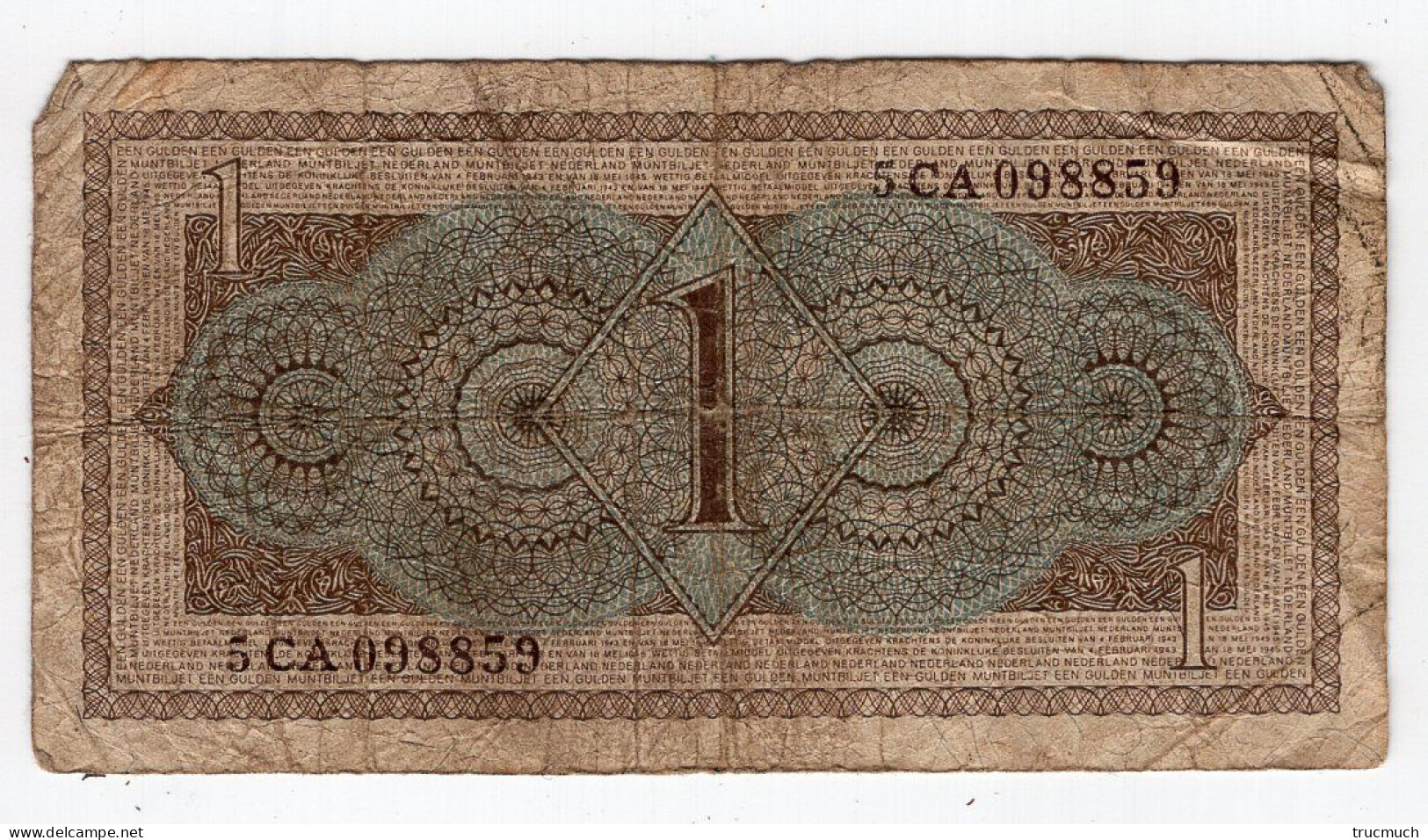 87 - NEDERLAND - 1 Gulden - 1  Florín Holandés (gulden)