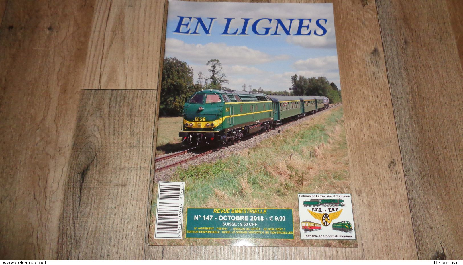 EN LIGNES Revue Ferroviaire N° 147 SNCB NMBS Chemins De Fer Locomotive Vapeur Type 10 Wagon Extensible Transport - Ferrocarril & Tranvías