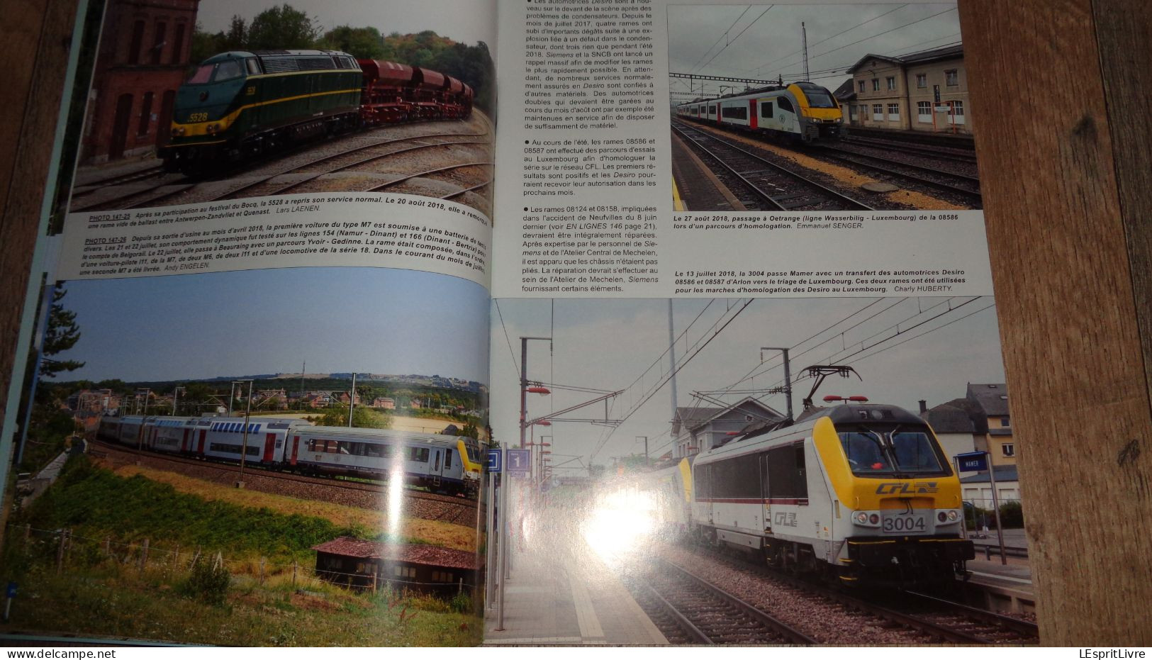 EN LIGNES Revue Ferroviaire N° 147 SNCB NMBS Chemins de Fer Locomotive Vapeur Type 10 Wagon Extensible Transport