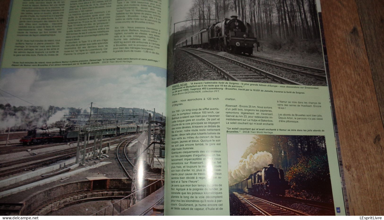 EN LIGNES Revue Ferroviaire N° 147 SNCB NMBS Chemins de Fer Locomotive Vapeur Type 10 Wagon Extensible Transport