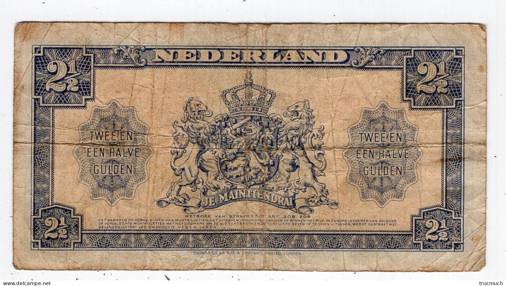 94 - NEDERLAND - 2 1/2 Gulden - 2 1/2 Gulden