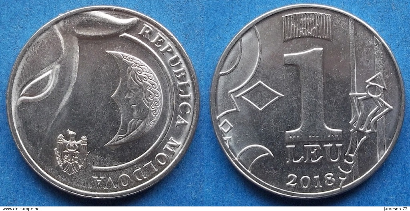 MOLDOVA - Set 4 Coins: 1, 2, 5, 10 Lei 2018 "Coat Of Arms Of The Moldavian Pri" KM# 10 Republic (1991) - Edelweiss Coins - Moldavia