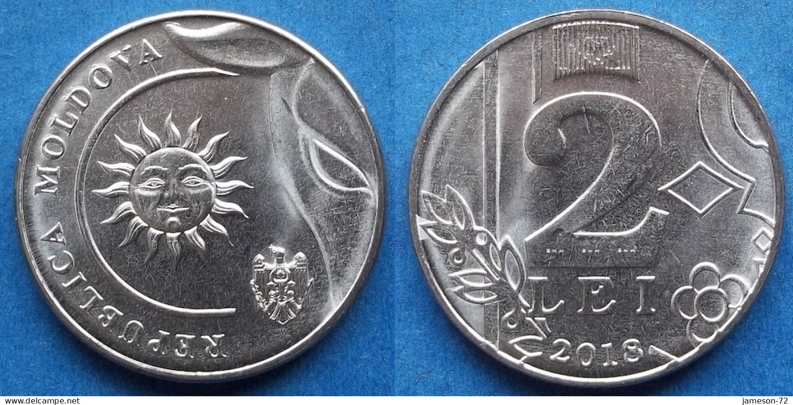 MOLDOVA - Set 4 Coins: 1, 2, 5, 10 Lei 2018 "Coat Of Arms Of The Moldavian Pri" KM# 10 Republic (1991) - Edelweiss Coins - Moldavia