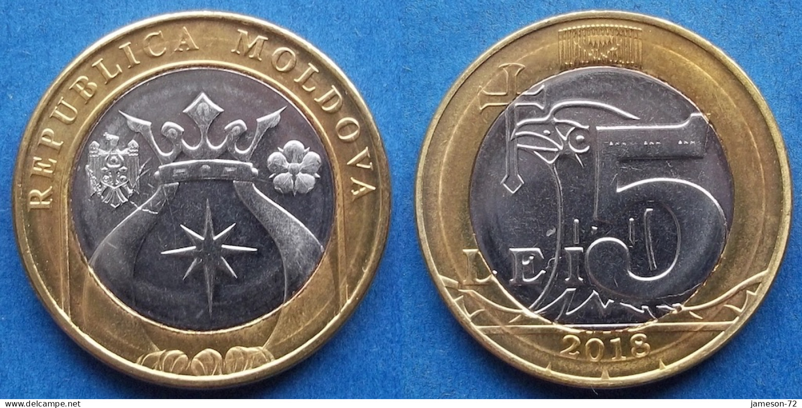 MOLDOVA - set 4 coins: 1, 2, 5, 10 lei 2018 "Coat of Arms of the Moldavian Pri" KM# 10 Republic (1991) - Edelweiss Coins