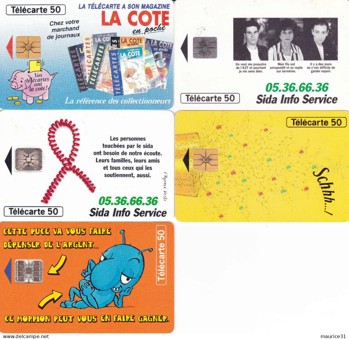 45 Télécartes Différentes FRANCE Lot2 - Lots - Collections