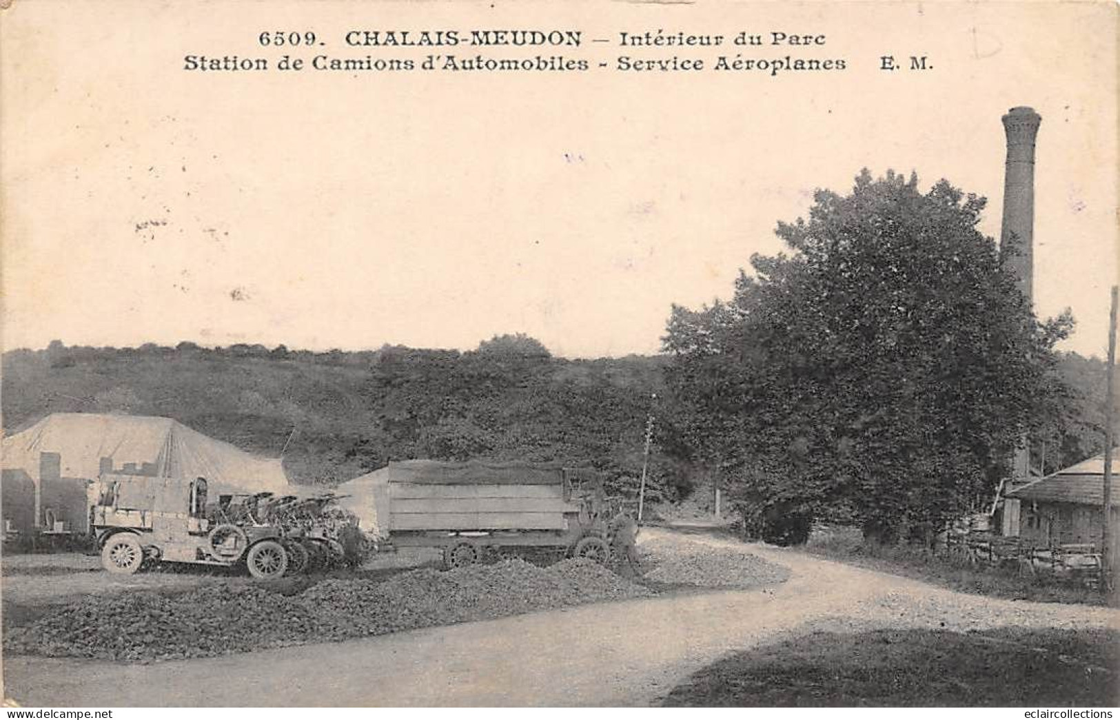 Chalais Meudon             92            Station Des Camions Automobiles  Service Aéroplanes    (voir Scan) - Autres & Non Classés