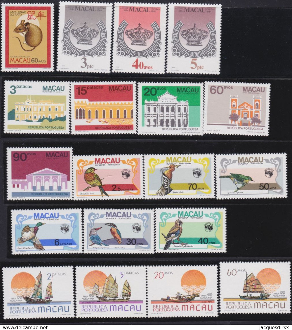Macau      .    Michel     .   19 Stamps         .     **        .     MNH - Ongebruikt