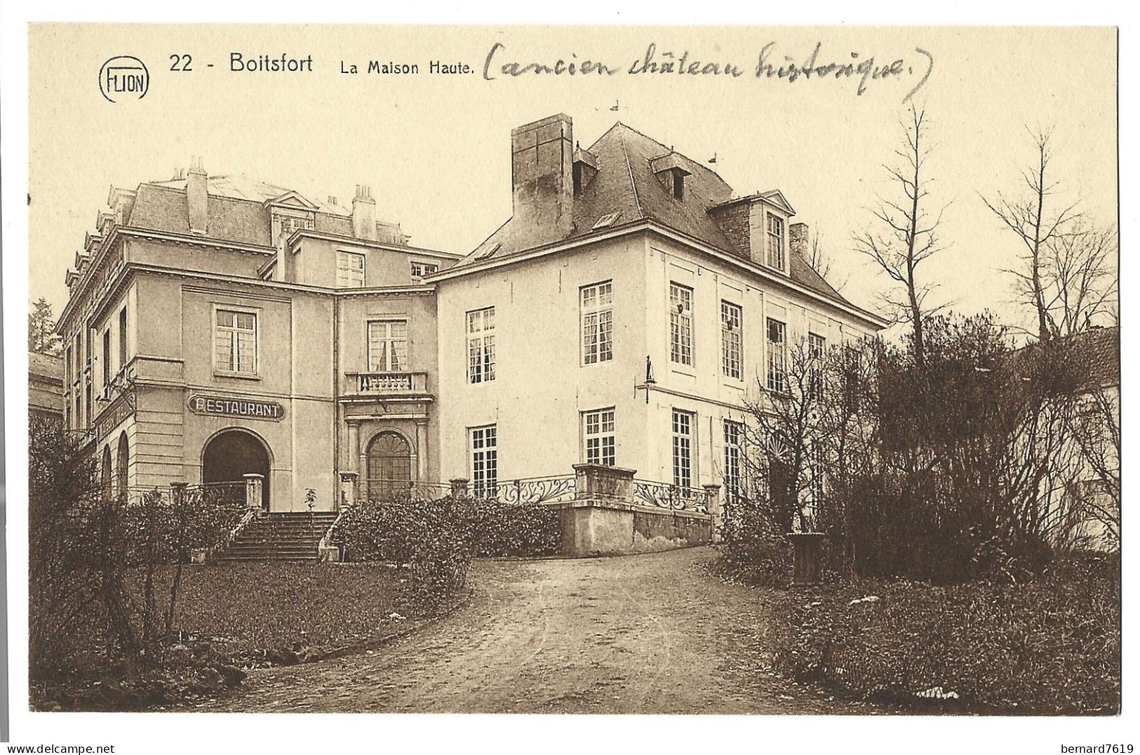 Belgique -   Boitsfort -  La Maison Haute - Watermael-Boitsfort - Watermaal-Bosvoorde