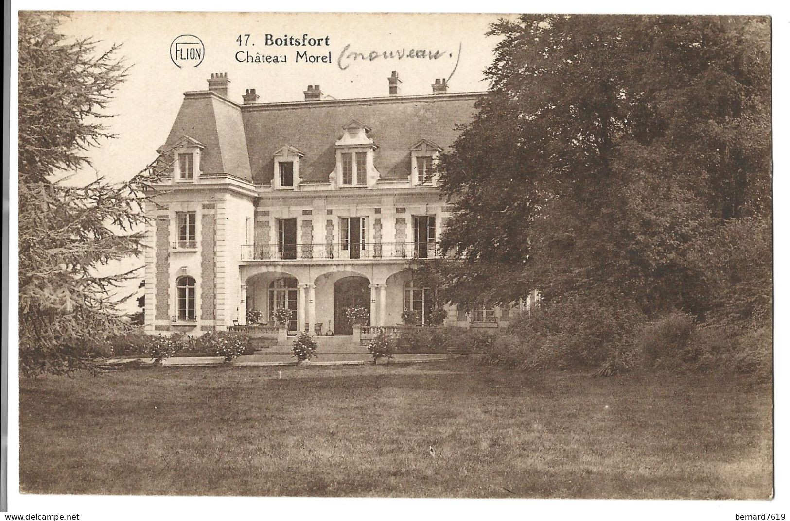 Belgique -   Boitsfort -  Chateau Morel - Lieutenant General Morel  Jamar - Watermaal-Bosvoorde - Watermael-Boitsfort