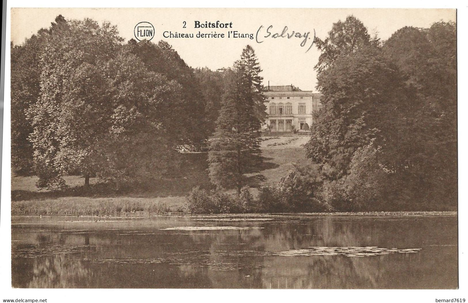Belgique -   Boitsfort -  Chateau  Derriere L'etang -  Chateau  Bischoffoheim - Watermaal-Bosvoorde - Watermael-Boitsfort