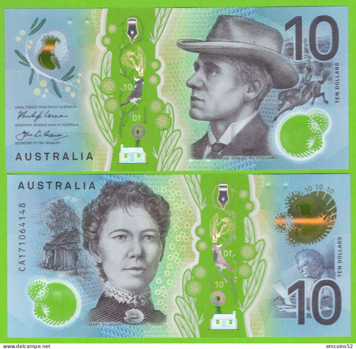 AUSTRALIA 10 DOLLARS 2017 P-63 UNC POLIMER - 2005-... (Polymer)