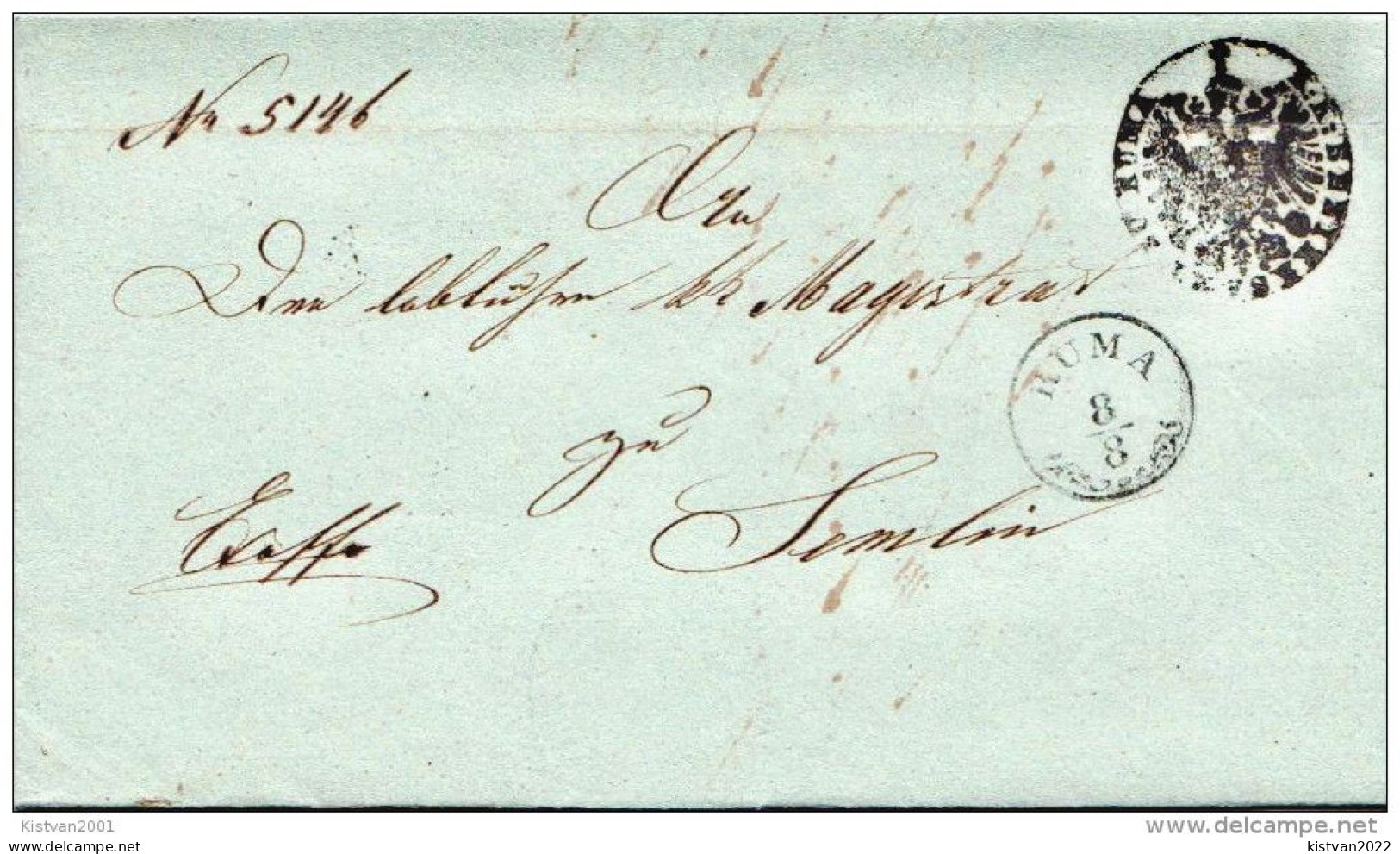 Postal History: Austro-Hungarian Prephilately Cover Ruma - ...-1850 Préphilatélie