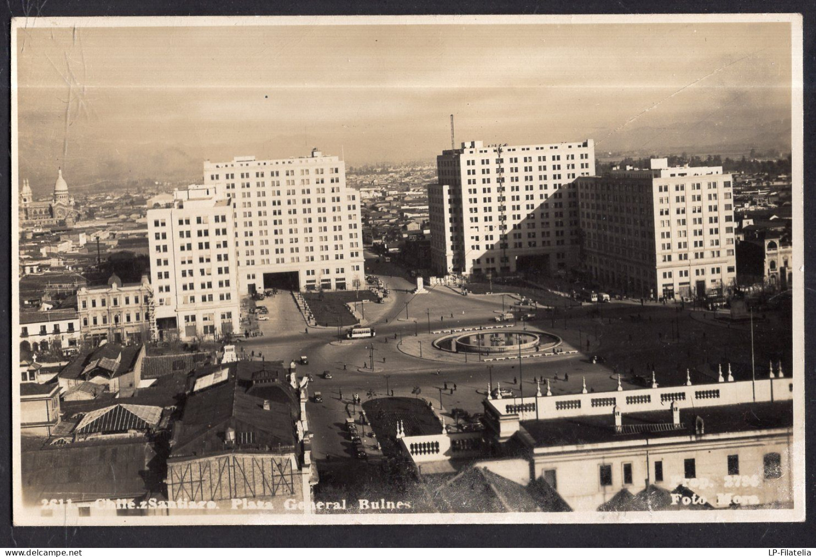 Chile - 1945 - Santiago - Plaza Gral. Bulnes - Chili