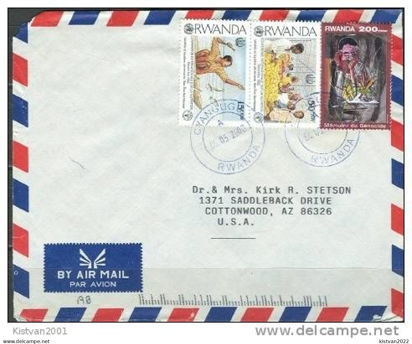 Postal History Cover: Ruanda Stamps On Cover - Covers & Documents