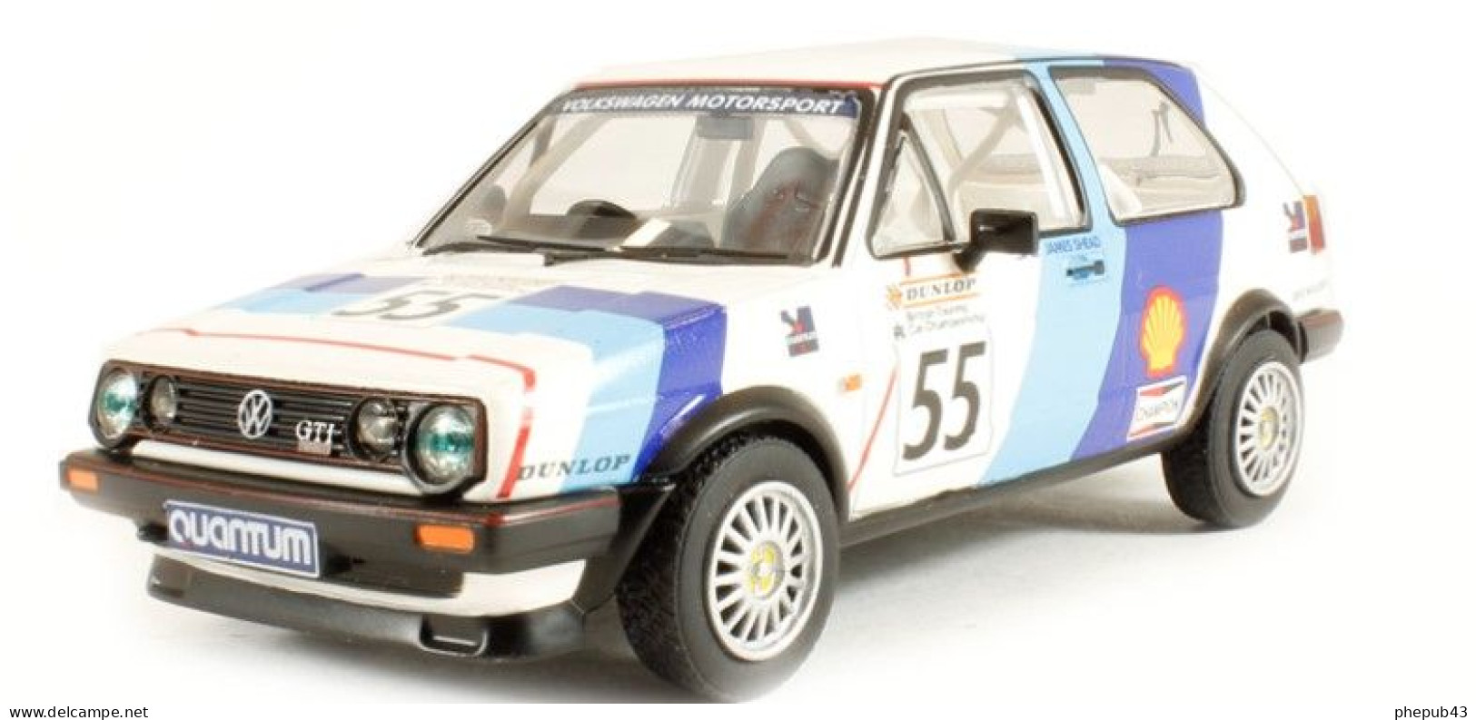 Volkswagen Golf GTI 16V Mk2 - James Shead - Class C Champion 8th RAC 1988 #55 - Corgi (Vanguards) - Corgi Toys