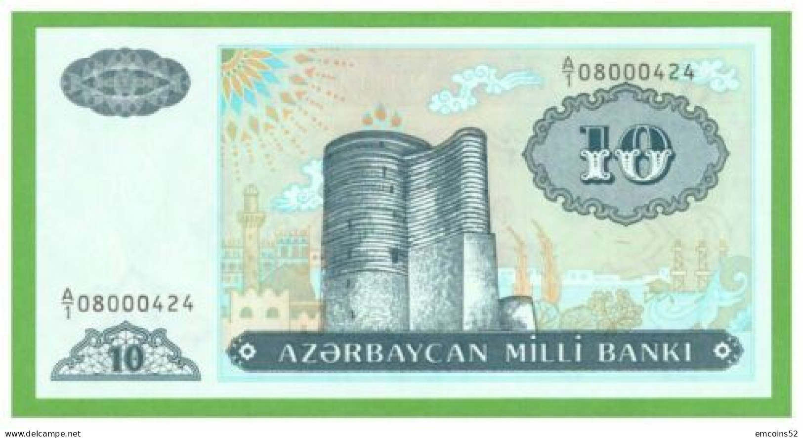 AZERBAIJAN 500 MANAT 1993  P-19b  UNC - Azerbaïdjan