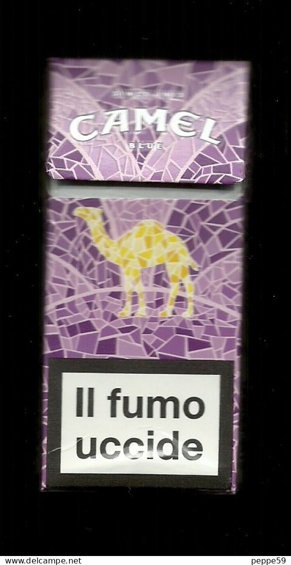 Tabacco Pacchetto Di Sigarette Italia - Camel Blue 2016 Da 10 Pezzi - Vuoto - Zigarettenetuis (leer)